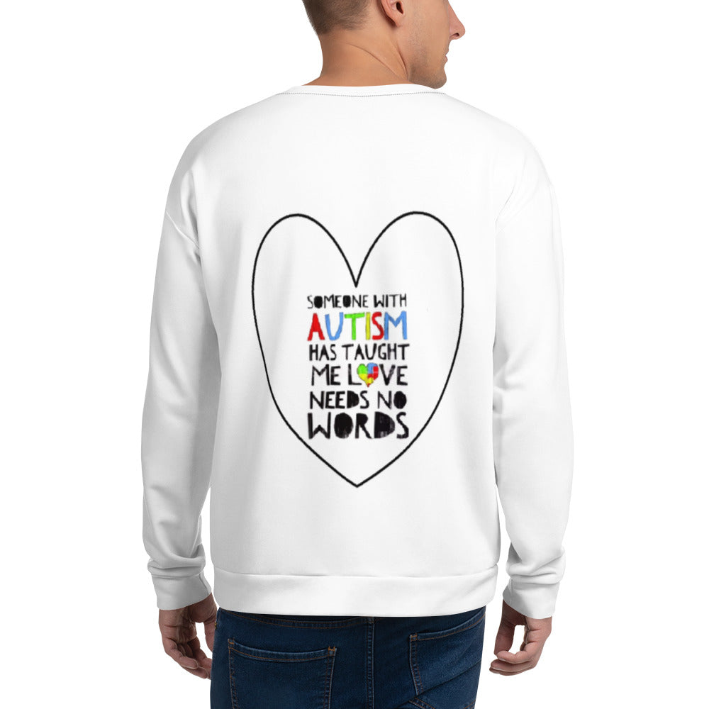 Unisex Sweatshirt Love Needs No Words