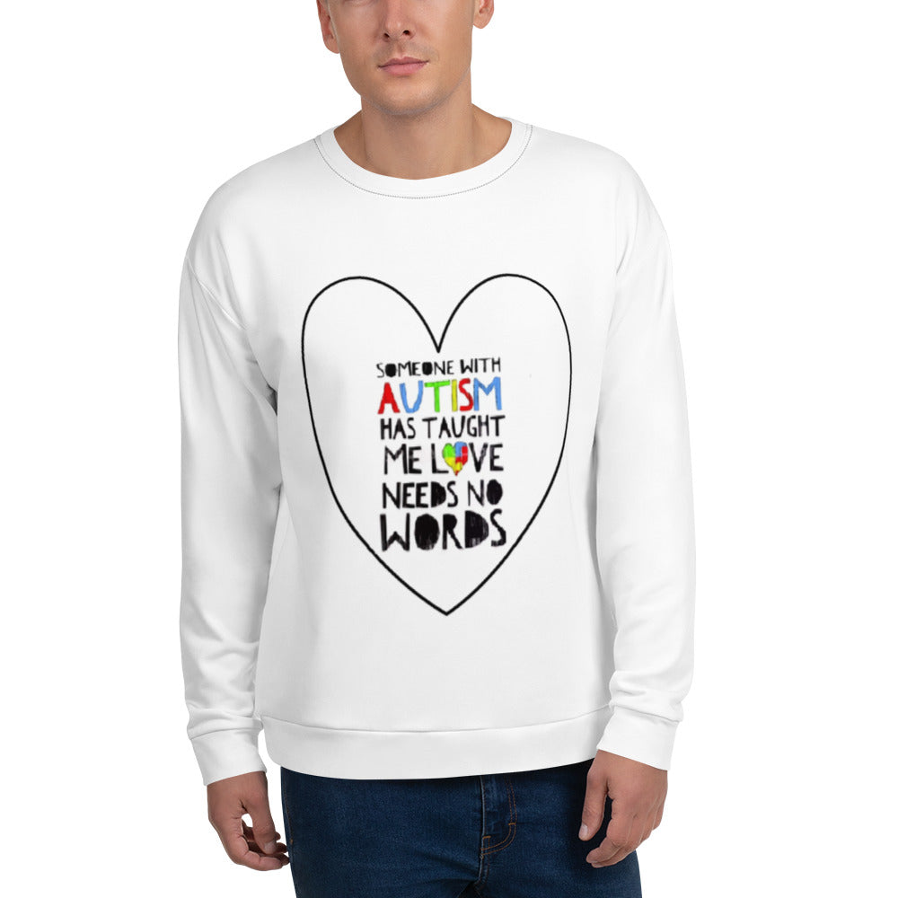 Unisex Sweatshirt Love Needs No Words