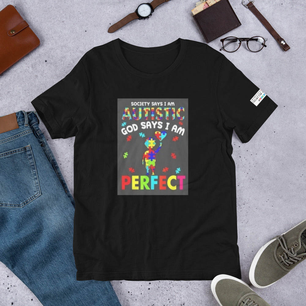 Short-Sleeve Unisex T-Shirt GOD Says I Am Perfect