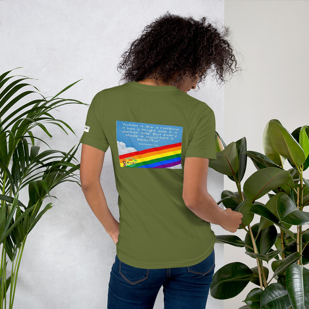 Short-Sleeve Unisex T-Shirt AUTISM Is Like A Rainbow