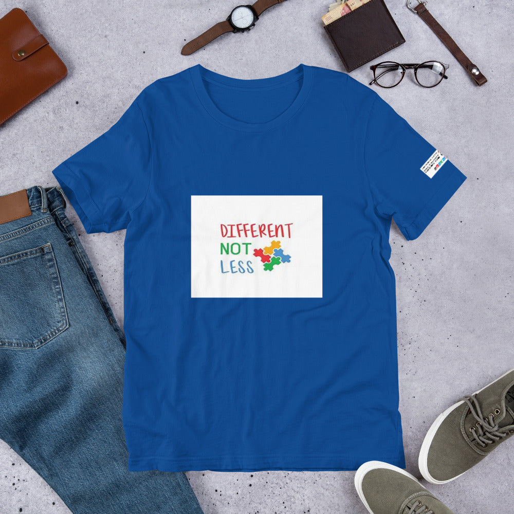 Short-Sleeve Unisex T-Shirt Autism Different Not Less